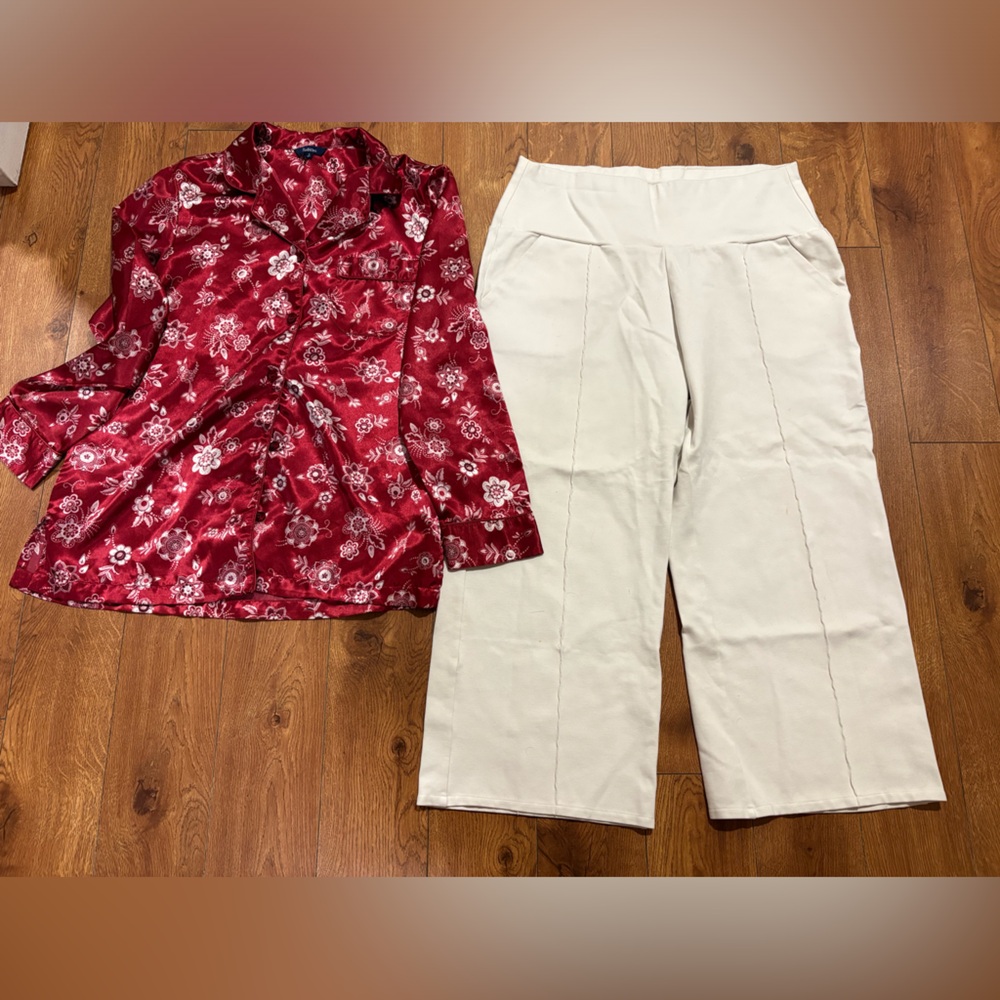 Elegant Cream Women's Pants